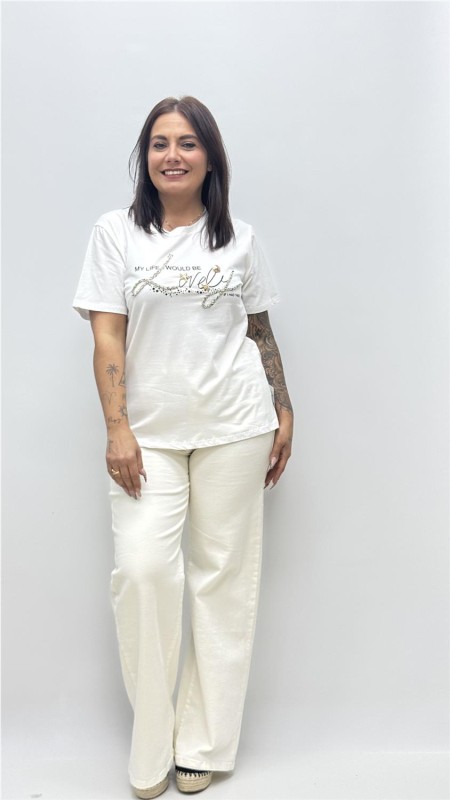 CAMISETA LOVELY BLANCO