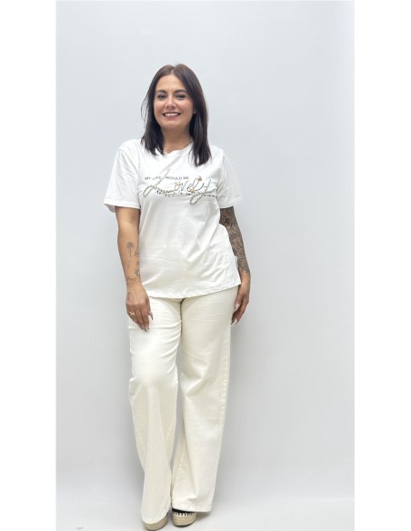 CAMISETA LOVELY BLANCO