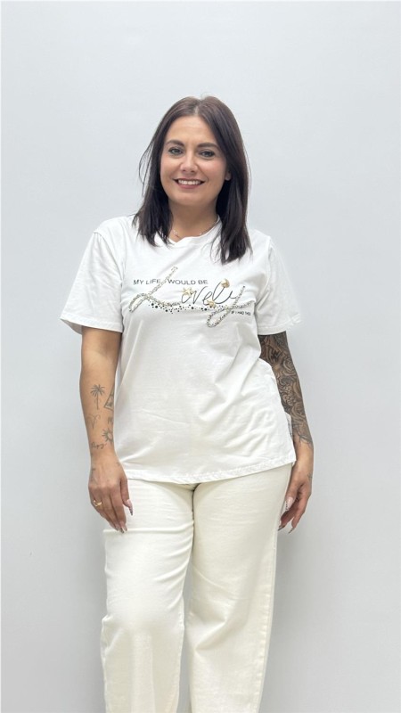 CAMISETA LOVELY BLANCO 2