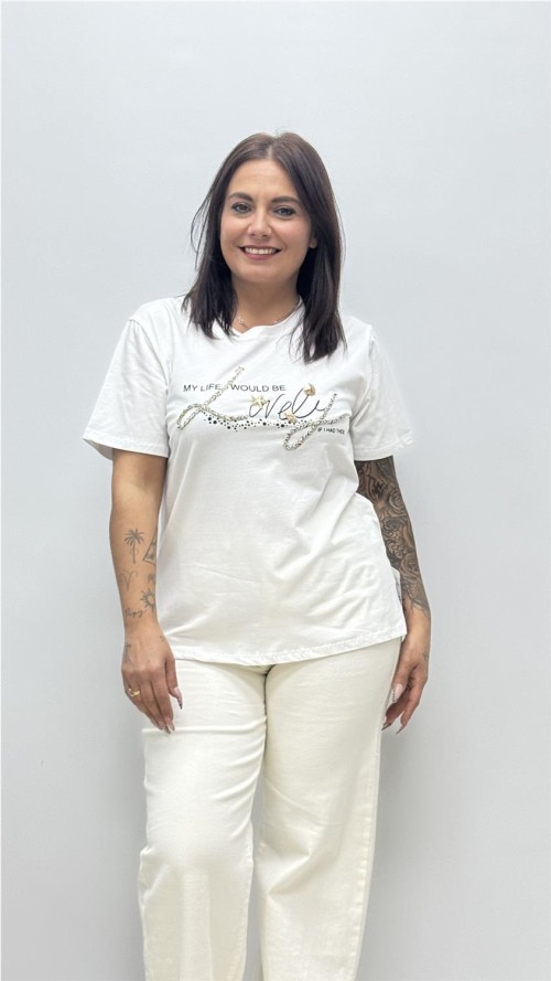 CAMISETA LOVELY BLANCO