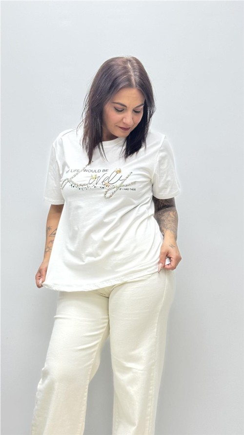 CAMISETA LOVELY BLANCO