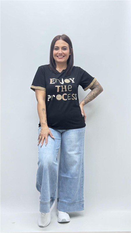 CAMISETA ENJOY VIKY NEGRO