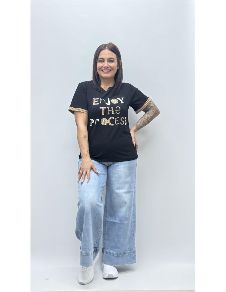 CAMISETA ENJOY VIKY NEGRO