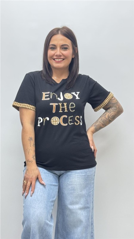 CAMISETA ENJOY VIKY NEGRO 2