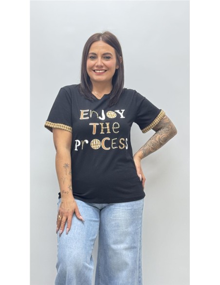 CAMISETA ENJOY VIKY NEGRO