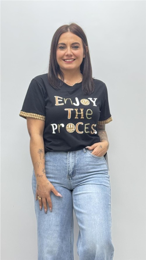 CAMISETA ENJOY VIKY NEGRO