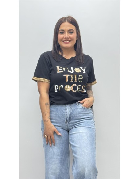 CAMISETA ENJOY VIKY NEGRO