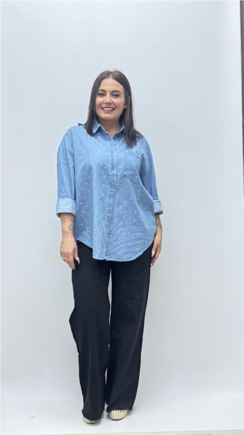 CAMISA FATIMA VAQUERO