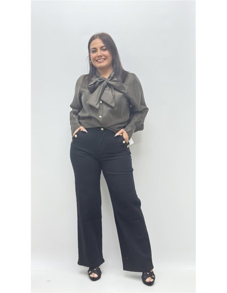 CAMISA FATIMA MARRON