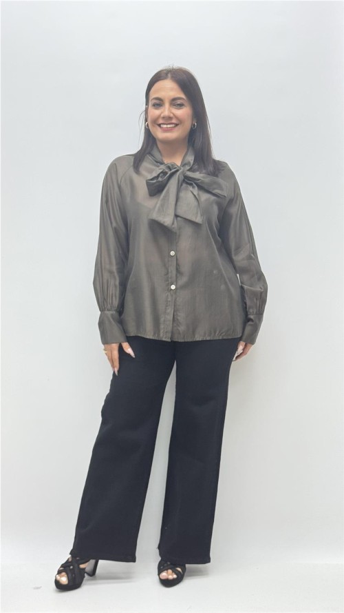 CAMISA FATIMA MARRON