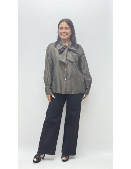 CAMISA FATIMA MARRON