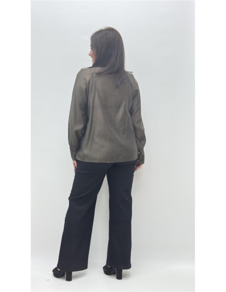 CAMISA FATIMA MARRON