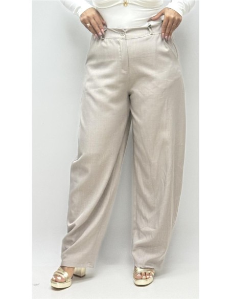 PANTALON ANAIS TAUPE