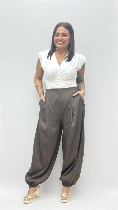 PANTALON ANABEL MARRON