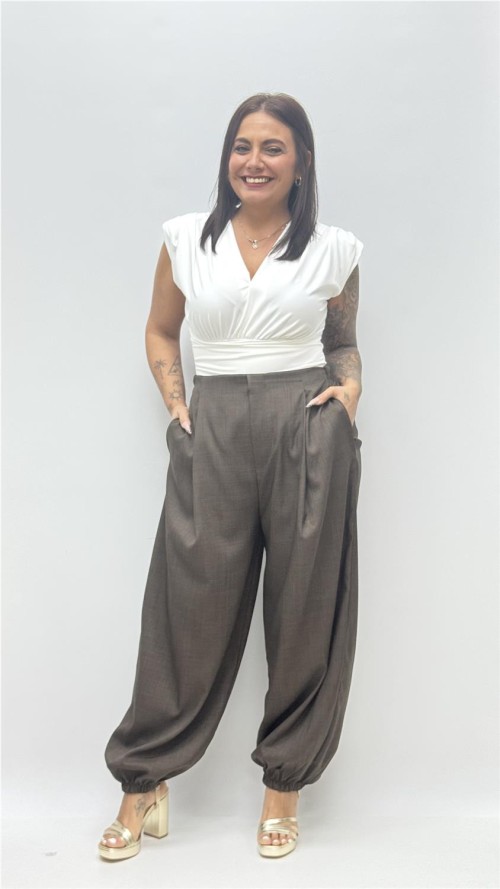 PANTALON ANABEL MARRON