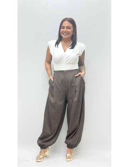 PANTALON ANABEL MARRON