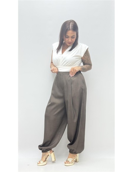 PANTALON ANABEL MARRON