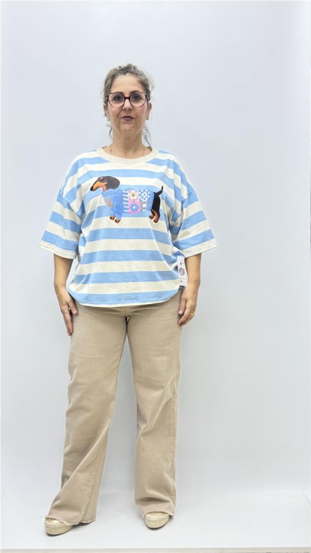 CAMISETA PERRO AZUL 2