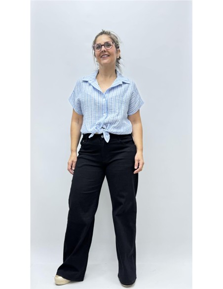 CAMISA RAYAS VERANO AZUL