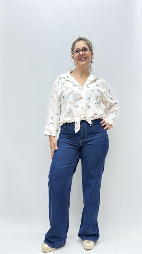 CAMISA PERRUNA BICOLOR