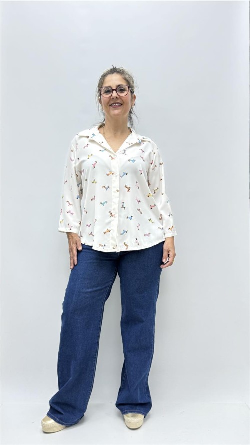 CAMISA PERRUNA BICOLOR