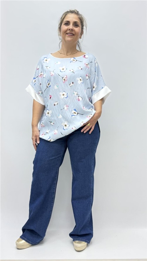 CAMISA MARGARITA AZUL