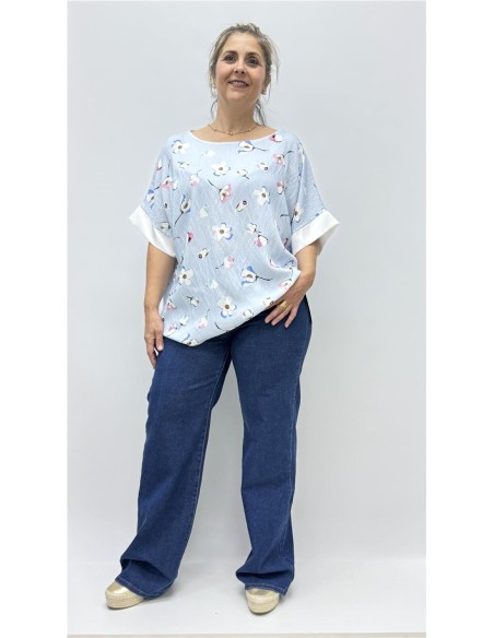 CAMISA MARGARITA AZUL