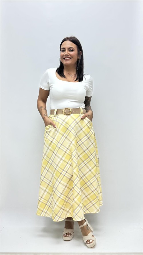 FALDA MARISA AMARILLO