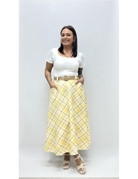 FALDA MARISA AMARILLO