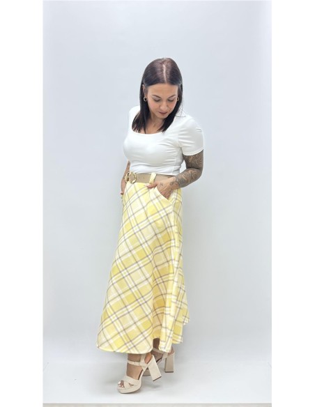 FALDA MARISA AMARILLO
