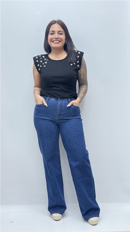 CAMISETA PANAMA NEGRO