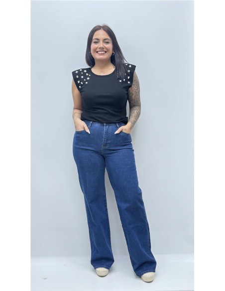 CAMISETA PANAMA NEGRO