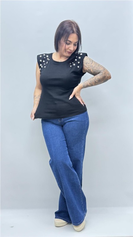 CAMISETA PANAMA NEGRO 2