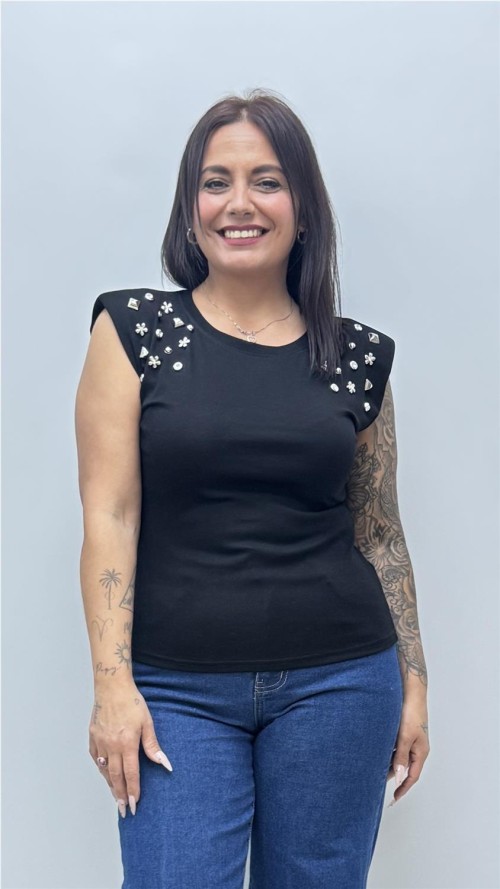 CAMISETA PANAMA NEGRO