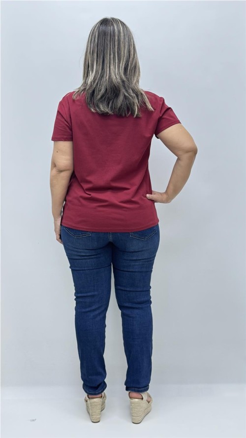 CAMISETA GATO BURDEOS