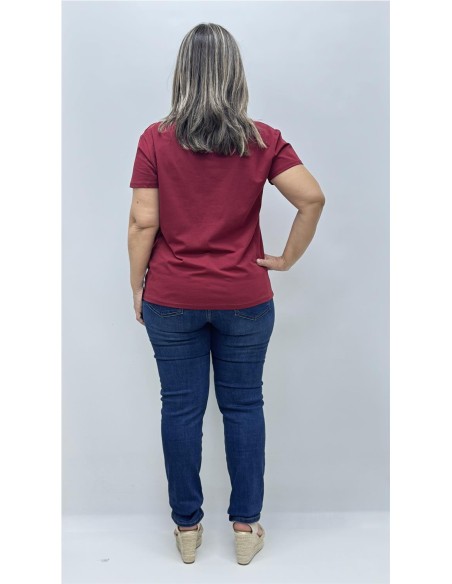 CAMISETA GATO BURDEOS