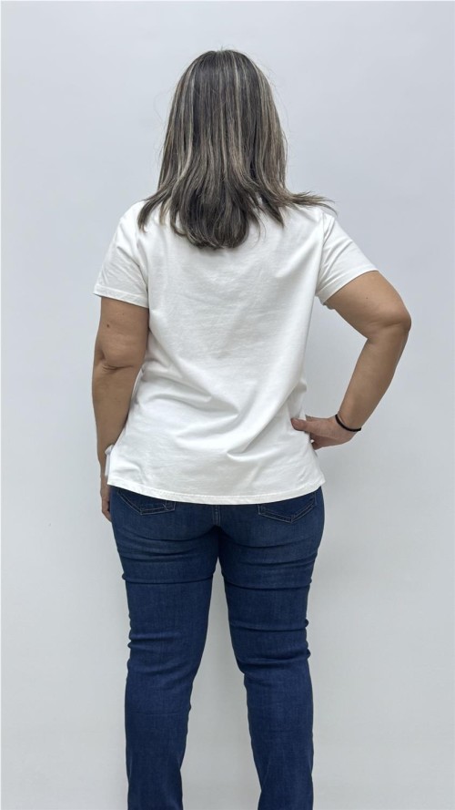 CAMISETA GATO BLANCO