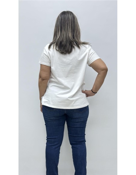 CAMISETA GATO BLANCO