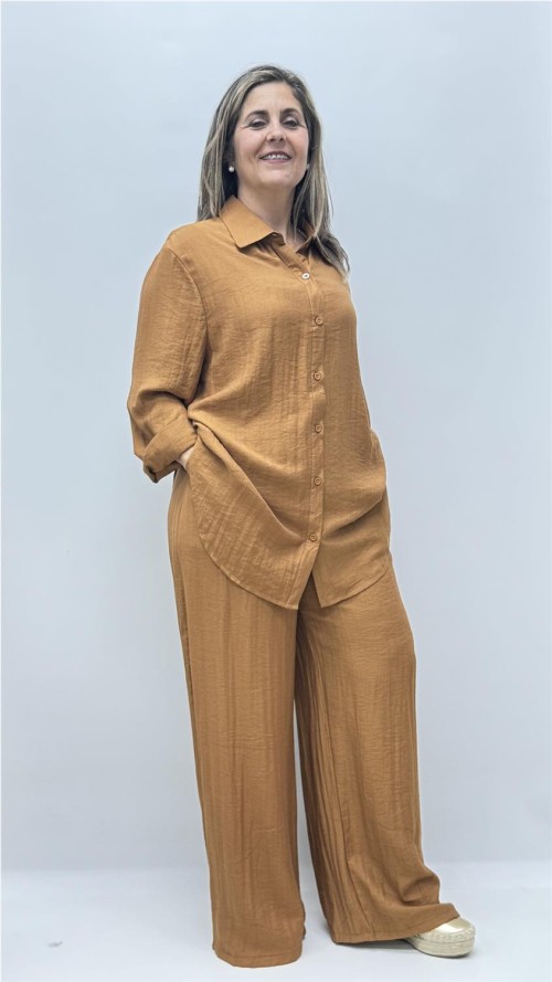 CAMISA BARBARA MARRON