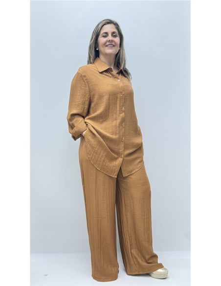 CAMISA BARBARA MARRON