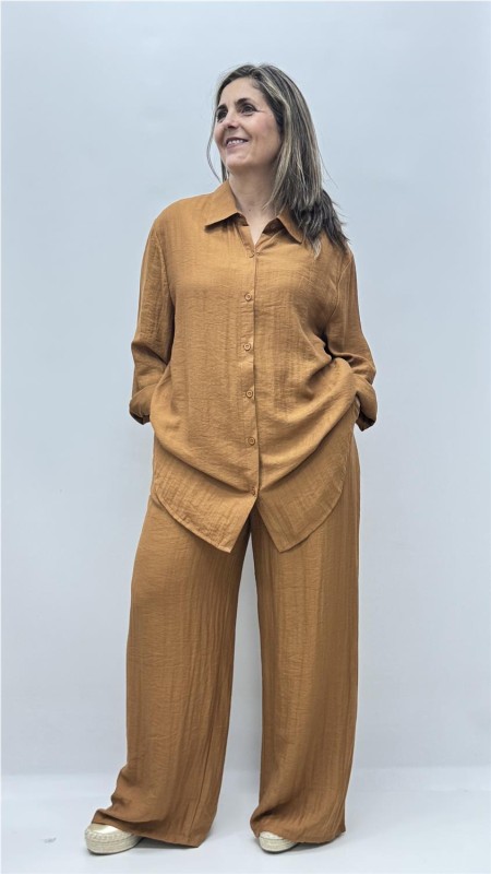 CAMISA BARBARA MARRON 2