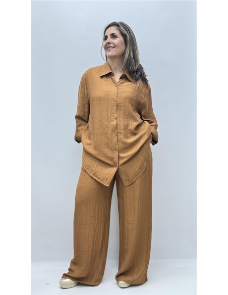 CAMISA BARBARA MARRON