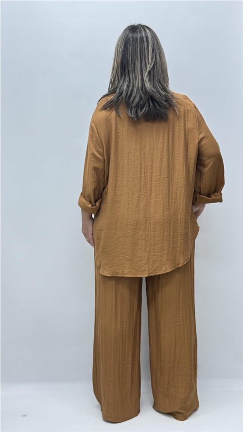 CAMISA BARBARA MARRON