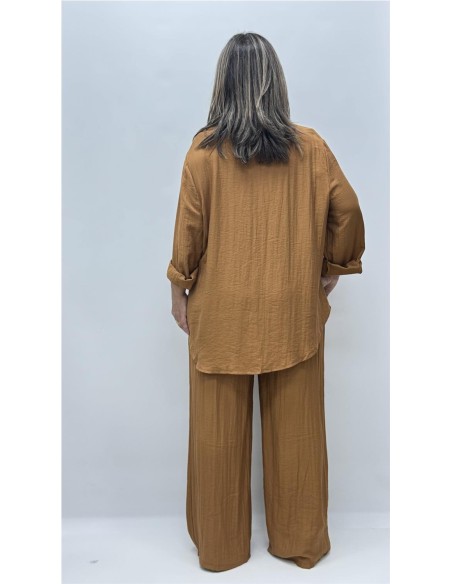 CAMISA BARBARA MARRON