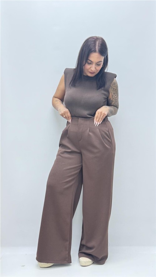 PANTALON LAURA MARRON