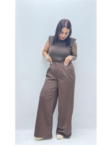 PANTALON LAURA MARRON