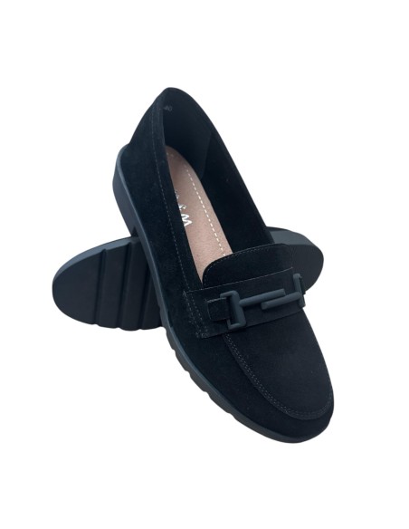 ZAPATO SERRAJE CON HEBILLA NEGRO