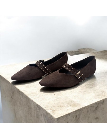 MANOLETINA PICO SERRAJE MARRON