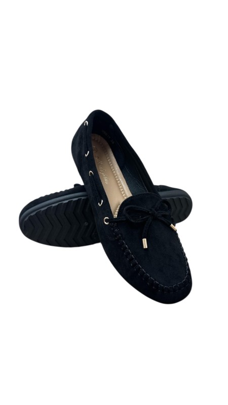 MOCASIN SERRAJE LAZO NEGRO