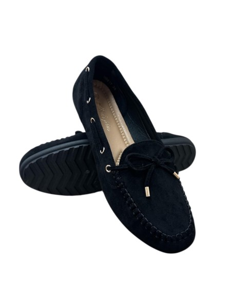 MOCASIN SERRAJE LAZO NEGRO